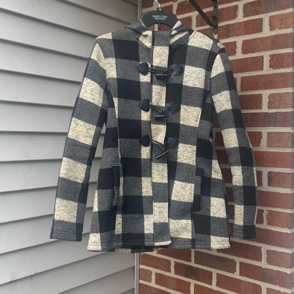 Women’s junior size large Buffalo plaid jacket